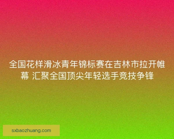全国花样滑冰青年锦标赛在吉林市拉开帷幕 汇聚全国顶尖年轻选手竞技争锋